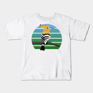 jz.birds Hoopoe Bird Animal Art Kids T-Shirt